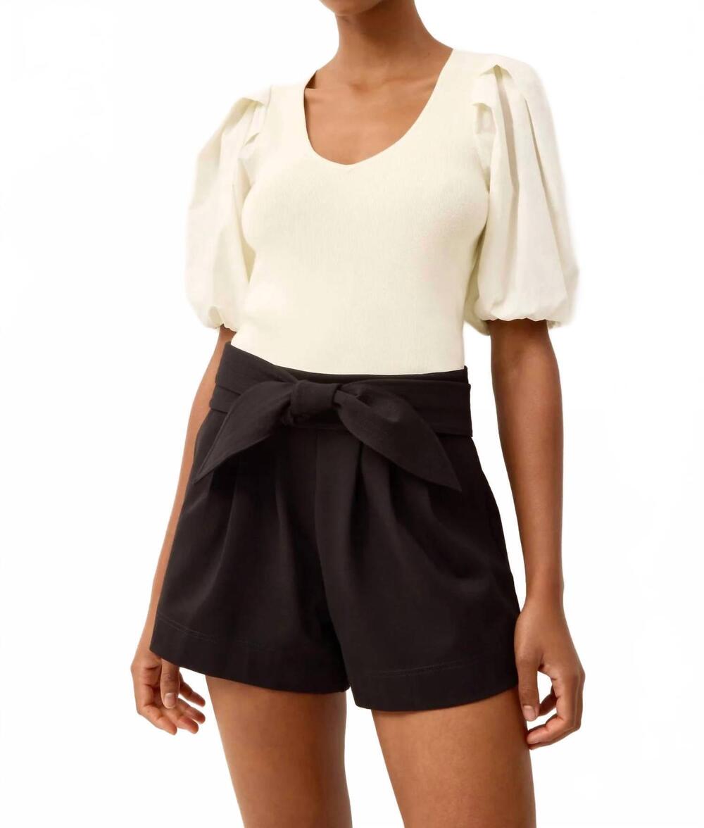 NEW MARIE OLIVER emmit shorts in black